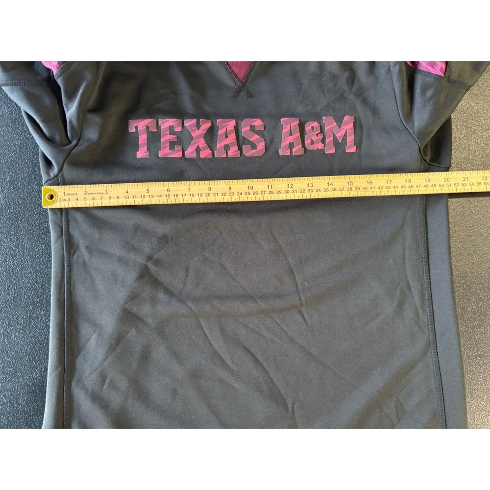 Adidas Texas A&M Aggies Mens Long Sleeve Performance Shirt Black Maroon M
